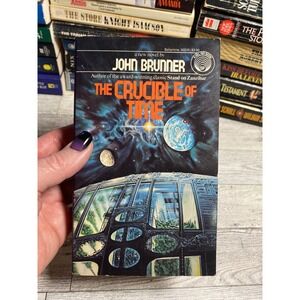 The Crucible of Time John Brunner Science Fiction Paperback Del Rey 1984 1st VG+